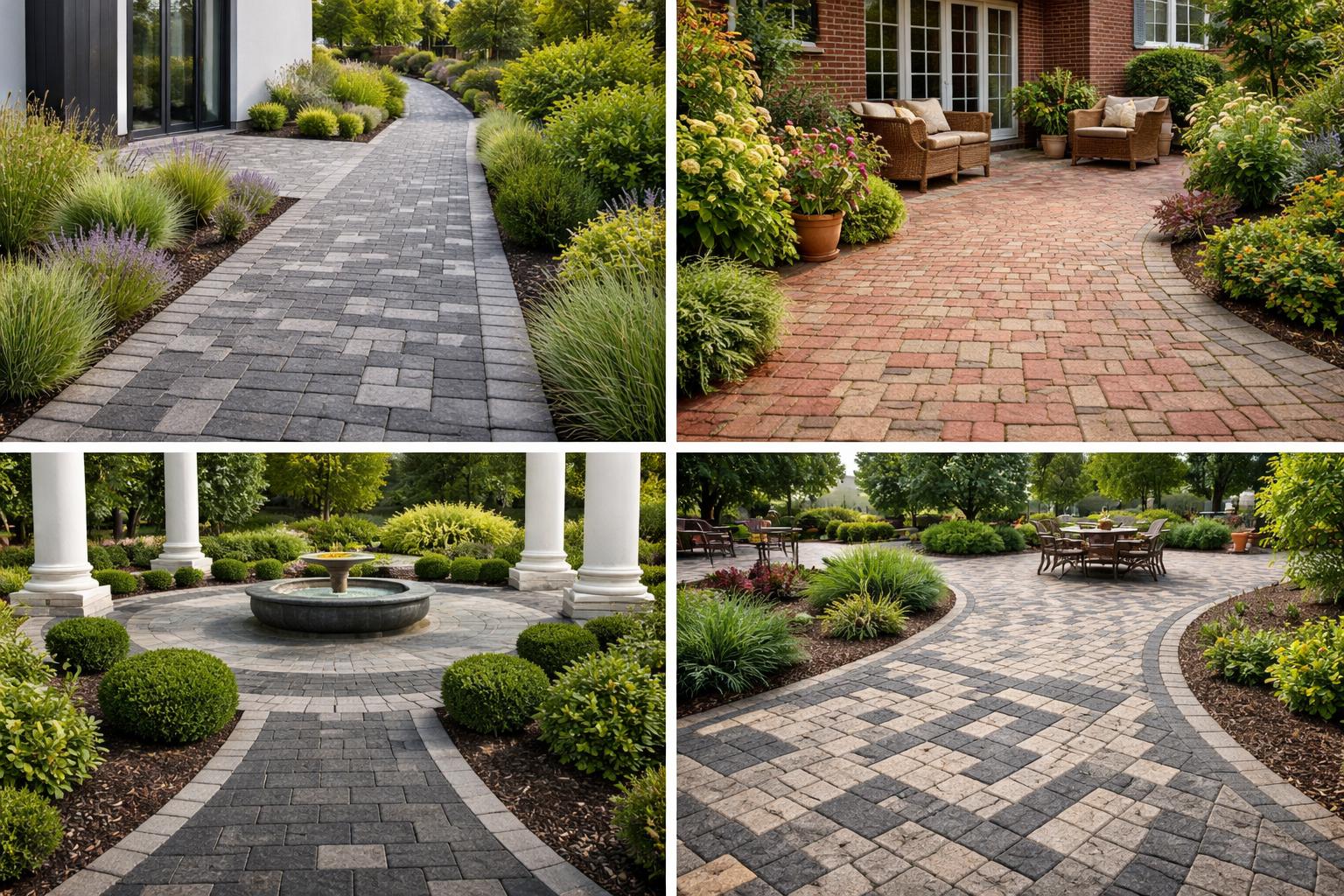 Цветовые решения и сочетания гранитной брусчатки